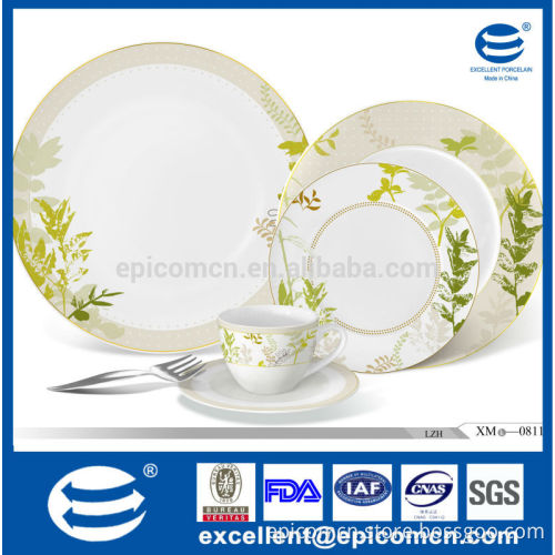 nice flower painting decal ceramic china porcelain dinnerware table goods for home decoration